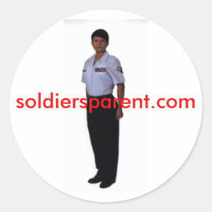 soldiersparent.com ronde sticker