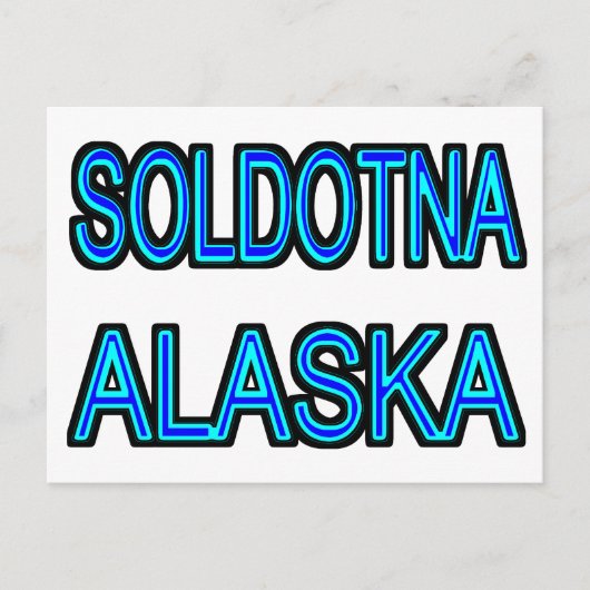 Soldotna Alaska Briefkaart (Voorkant)