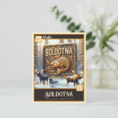 Soldotna, Alaska | Carte postale Vintage (Debout devant)