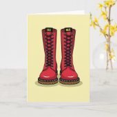 Sole Mate Love Boots Card Kaart (Gele Bloem)