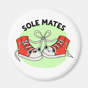 Sole Mates Funny Shoe Pun Magneet