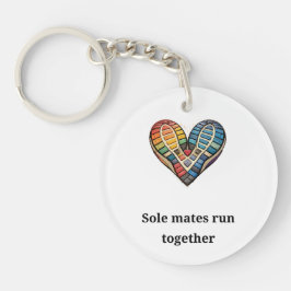 Sole mates run together sleutelhanger