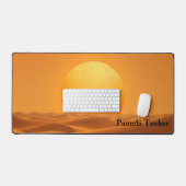 Soleil Abstrait Ambre Moderne Minimaliste (Clavier et souris)