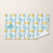 Soleil Abstrait et nuages formes courbes (Serviette à main)