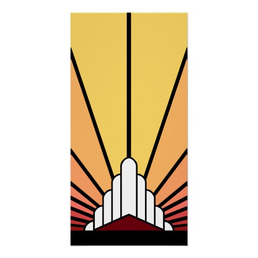 Soleil Art déco à l'aube (Devant)