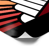 Soleil Art déco à l'aube (Coin)