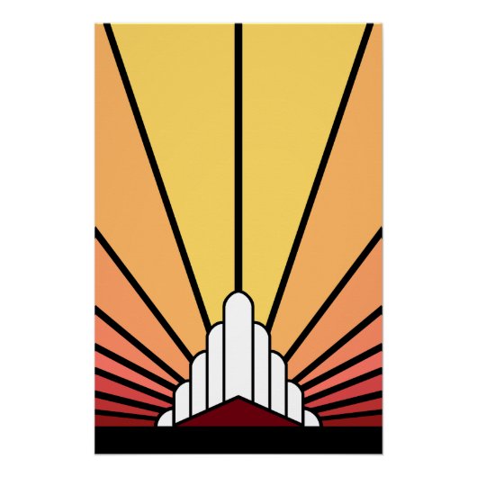 Soleil Art déco à l'aube (Devant)