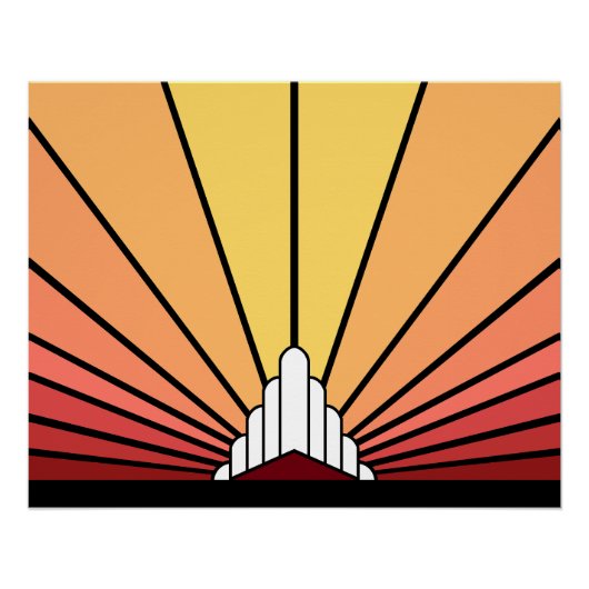 Soleil Art déco à l'aube (Devant)