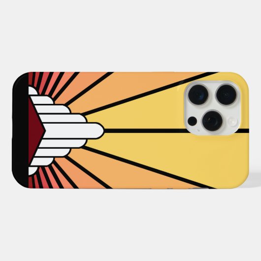 Soleil Art déco à l'aube (Verso Horizontal)