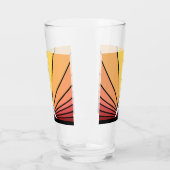 Soleil Art déco à l'aube Coupe de verre (Gauche)