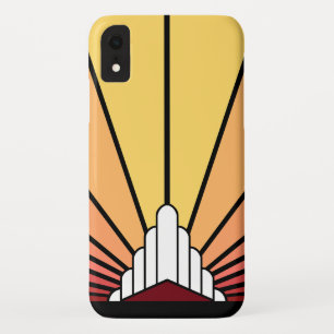 Soleil Art déco à l'aube iPhone / coque ipad