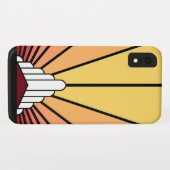 Soleil Art déco à l'aube iPhone / coque ipad (Dos (Horizontal))
