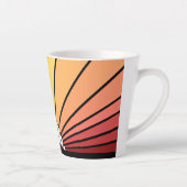 Soleil Art déco à l'aube Latte Mug (Droite)