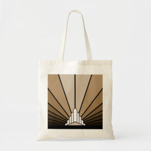Soleil Art déco au Sac fourre-tout bronzé