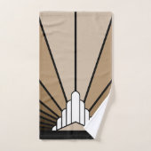 Soleil Art déco bronzé (Serviette à main)