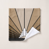 Soleil Art déco bronzé (Gant de toilette)