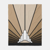 Soleil Art déco dans la couverture polaire tan (Devant)