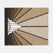 Soleil Art déco dans la couverture polaire tan (Devant (Horizontal))