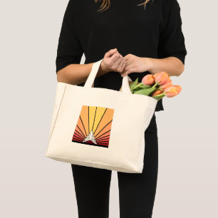Soleil Art déco dans le Sac fourre-tout de l'aube