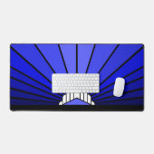 Soleil Art déco en bleu (Clavier et souris)