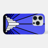 Soleil Art déco en bleu (Verso Horizontal)