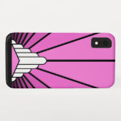 Soleil Art déco en iPhone rose / coque ipad (Dos (Horizontal))