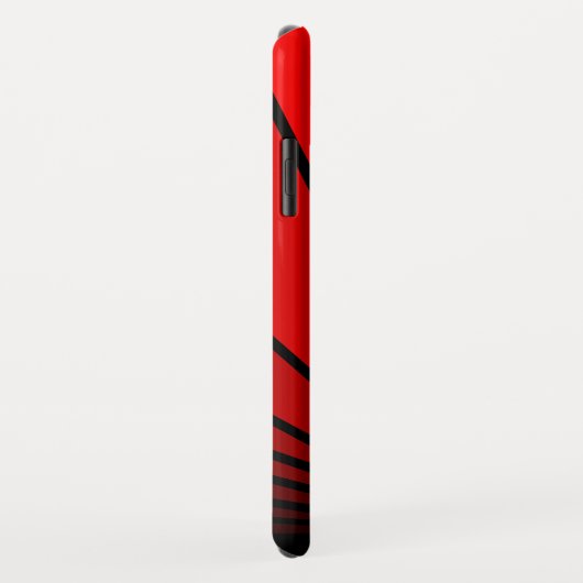 Soleil Art déco en iPhone rouge / coque ipad (Dos/Droite)