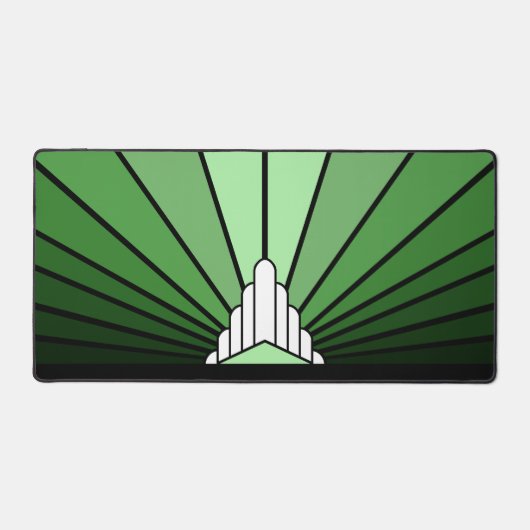 Soleil Art déco en vert (Recto)