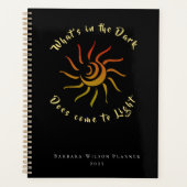 Soleil Brillant Foncé À Lumière Dit Personnaliser (Devant)