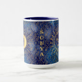 Soleil céleste et lune personnalisés 15 oz de Mug (Centre)