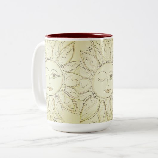 Soleil clignotant - tasse de café (Devant gauche)