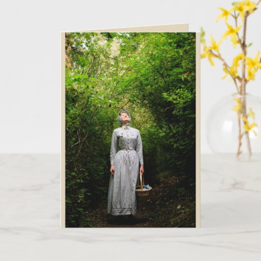 Soleil dans la carte en bois (Fleur jaune)