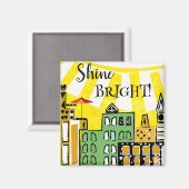 SOLEIL DANS LA VILLE Magnet (Recto/Verso)