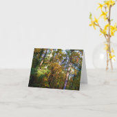 Soleil d'automne de carte de note de région boisée (Fleur jaune)