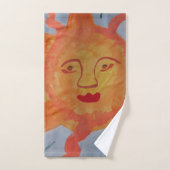 Soleil de feu (Serviette à main)