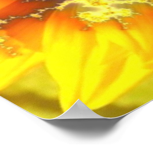 Soleil de floraison - Poster (Coin)