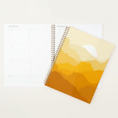 Soleil de montagne jaune et orange (Devant avec enveloppe)