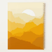 Soleil de montagne jaune et orange (Dos)