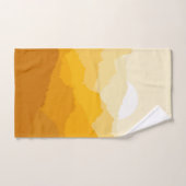 Soleil de montagne jaune et orange (Serviette à main)