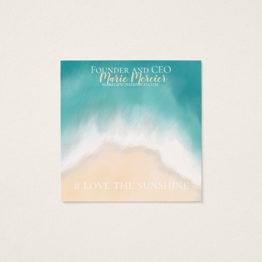 Soleil de plage et sable (Dos)