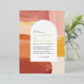 Soleil de Terracotta | Boho Faire-part de mariage (Debout devant)