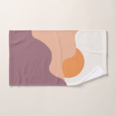 Soleil descend derrière les collines pourpres (Serviette à main)