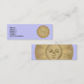 Soleil - Détail solaire de la carte antique vers 1 (Devant / Derrière)