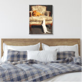 Soleil en de fret - Stretched Canvas Print (Insitu (Slaapkamer))
