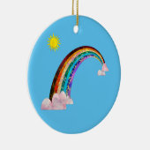 Soleil et arc-en-ciel 2 ornement céramique 2022 (Droite)