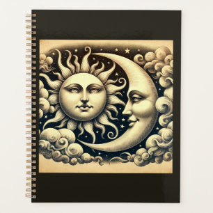 Soleil et Lune Célestes Vintage