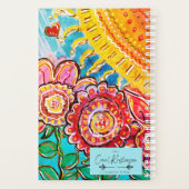 Soleil & Fleurs Planificateur coloré (Dos)