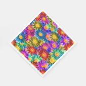 Soleil Floral #444 - Serviette en papier (Coin)