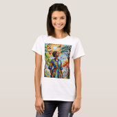 Soleil Force T-shirt Tee Art Vibrant (Devant entier)