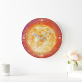 Soleil indien - Horloge murale (Maison)
